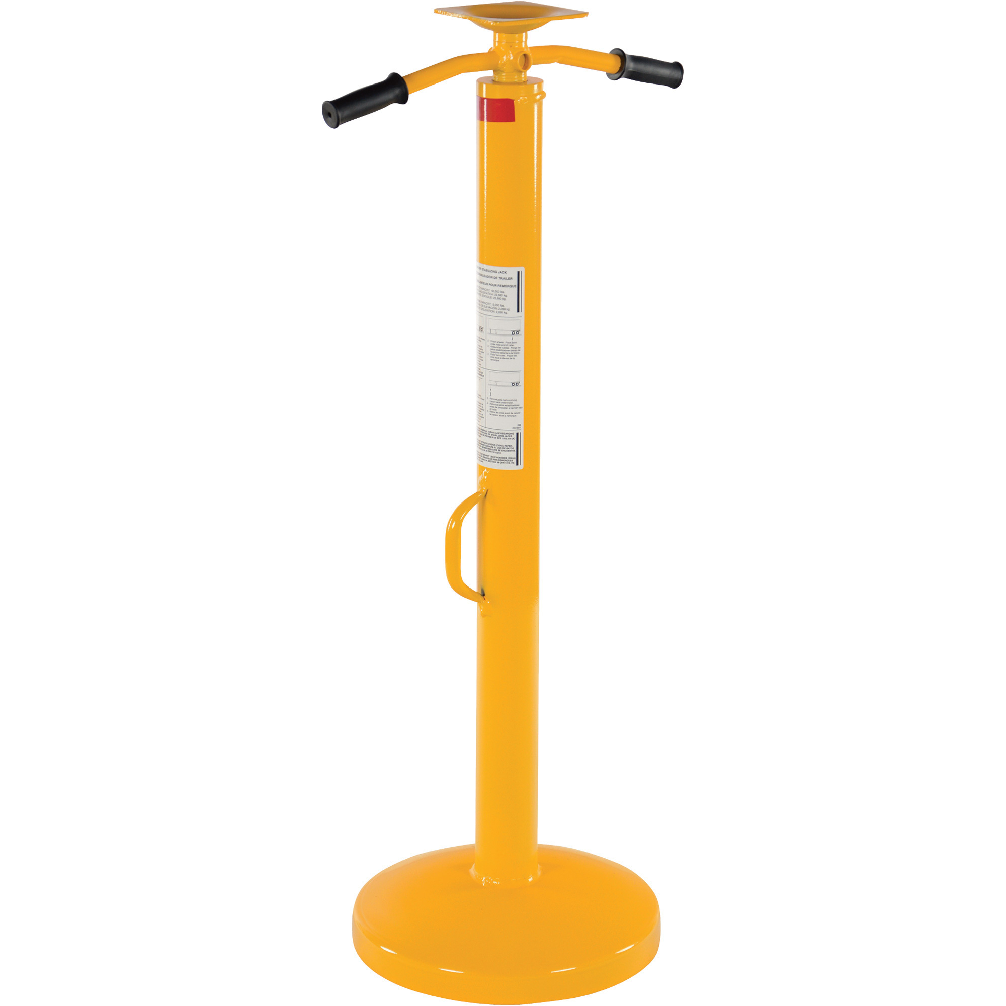 Vestil Economy Trailer Stabilizer Jack - 50,000-Lb. Static Capacity, Steel, 51in. Max Height, Model# SJ-35-2H